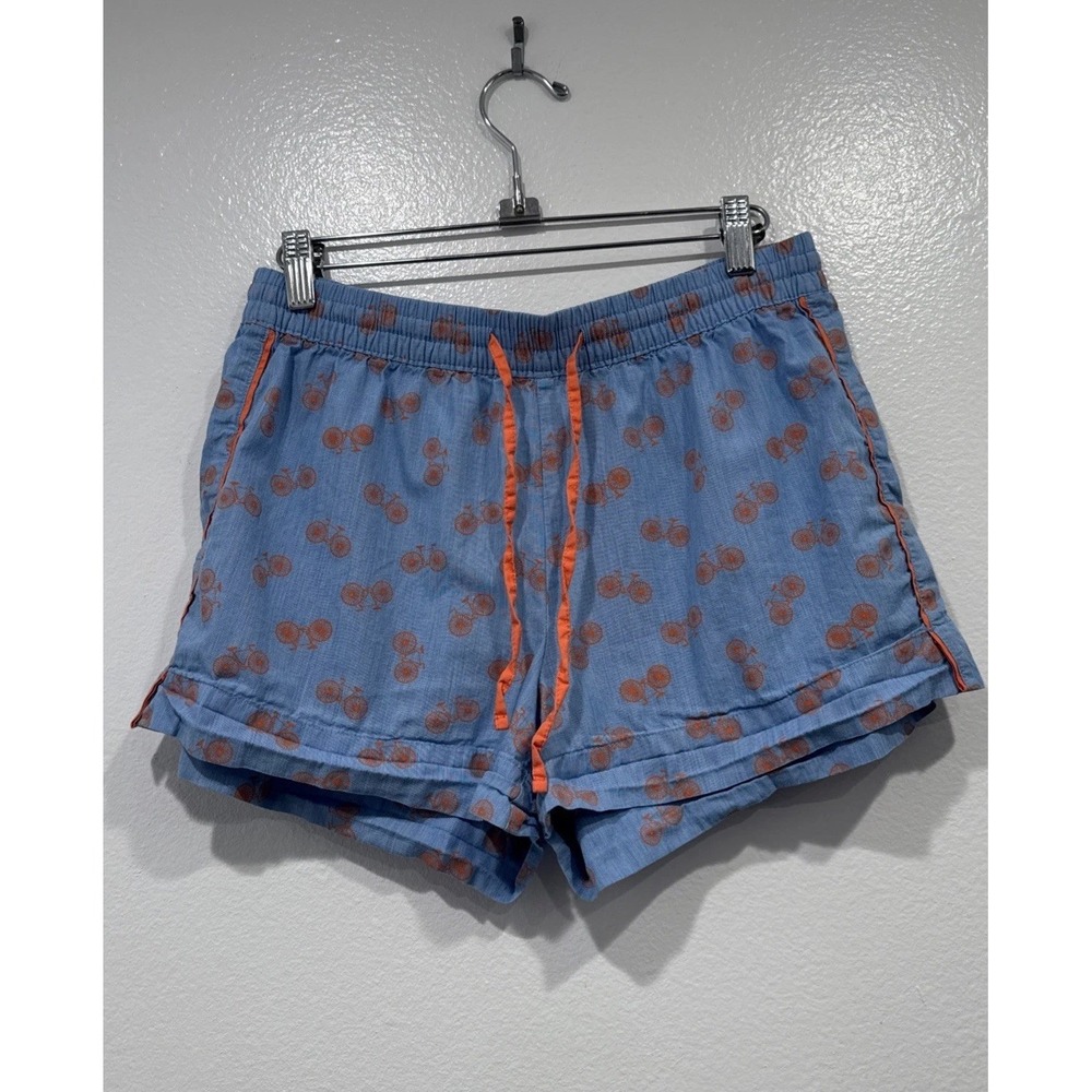 GapBody Pajama Shorts Womens Size Small Bicycle Print Drawstring Cotton